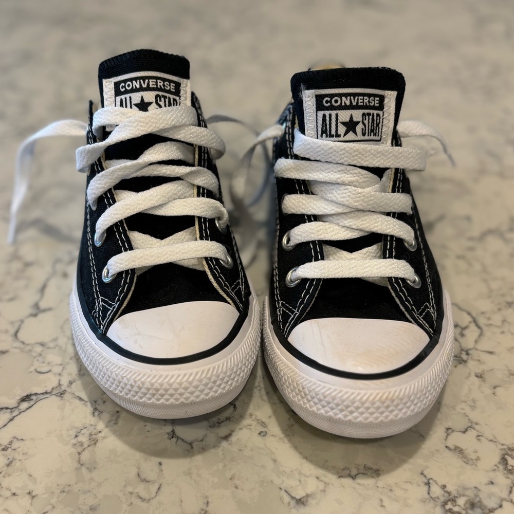 Black Converse Low Rise Youth Little Kids Size 12.5